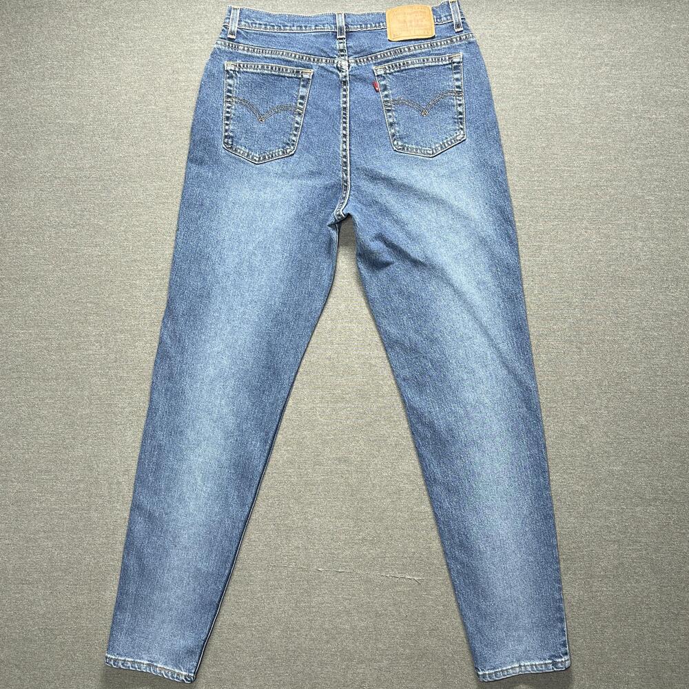 Vintage Levis 512 Jeans Womens 16 Large Blue Slim Fit Tapered 31x33 Mom USA 90s